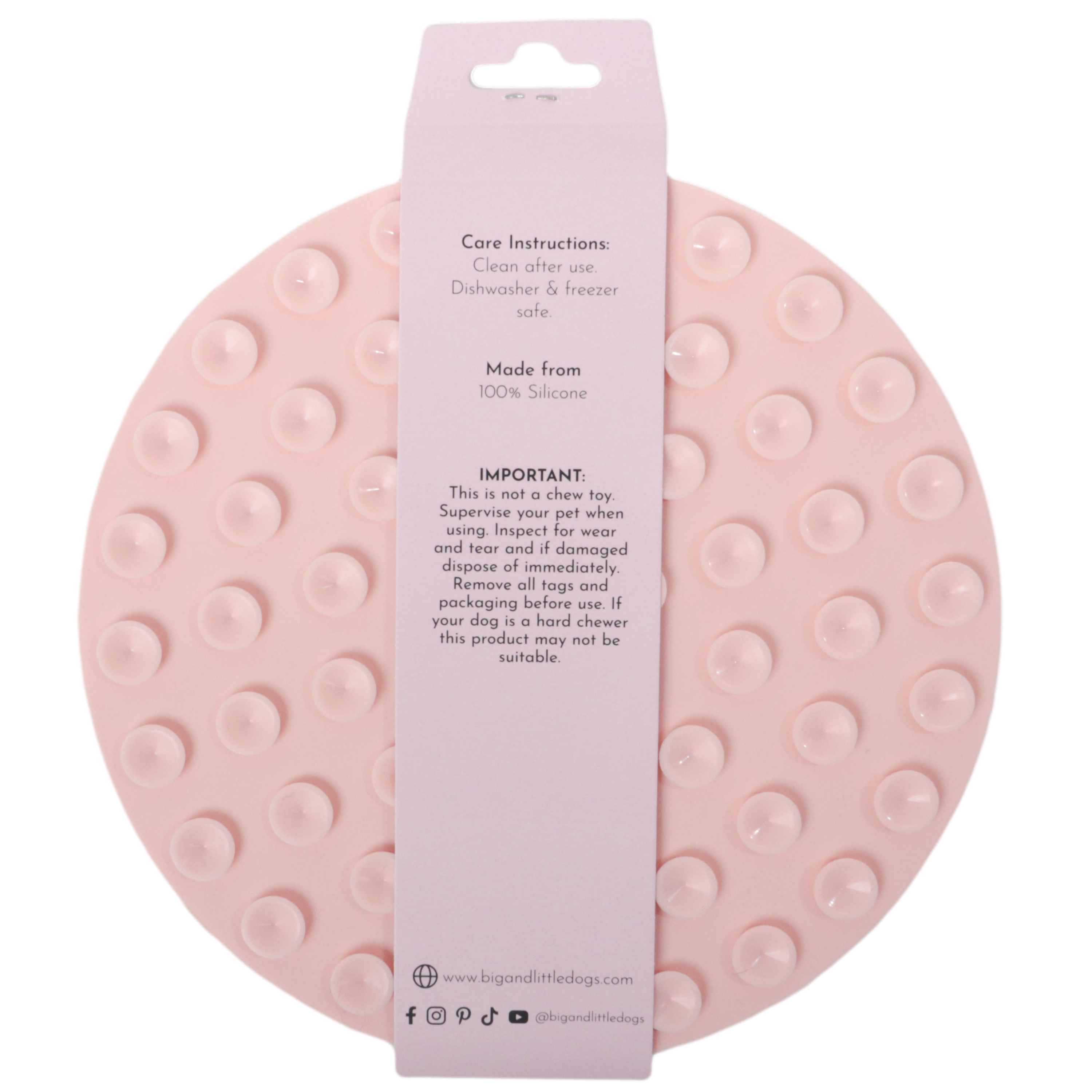 Lick Enrichment Mat: Pink