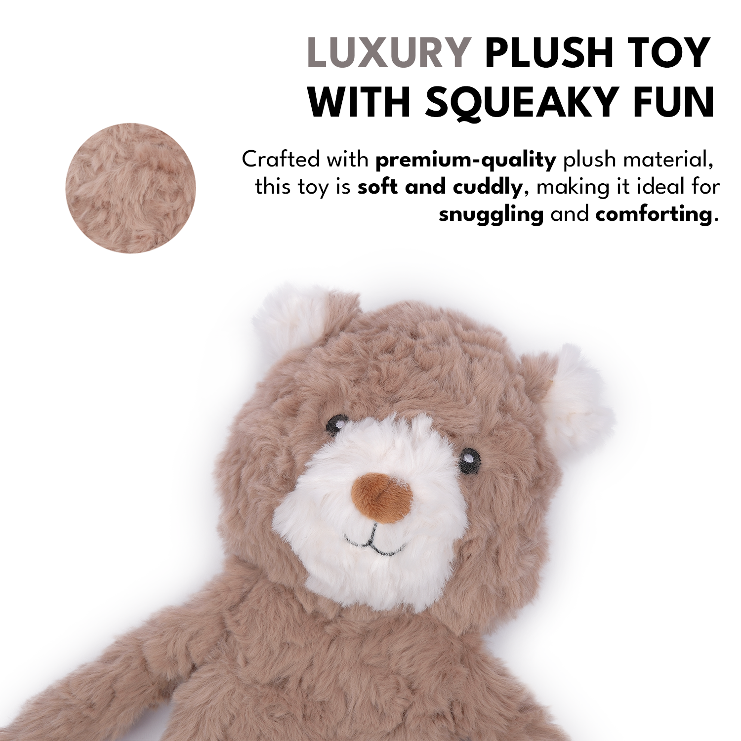 CHEWFFON No-Stuffing Teddy Bear Snuffle Dog Toy