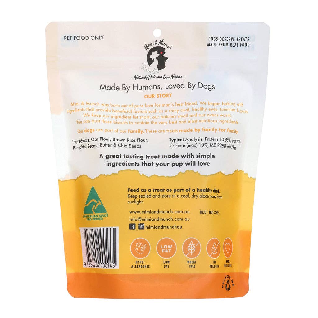 Mimi & Munch Woofbutter Bakes Natural Dog Treats