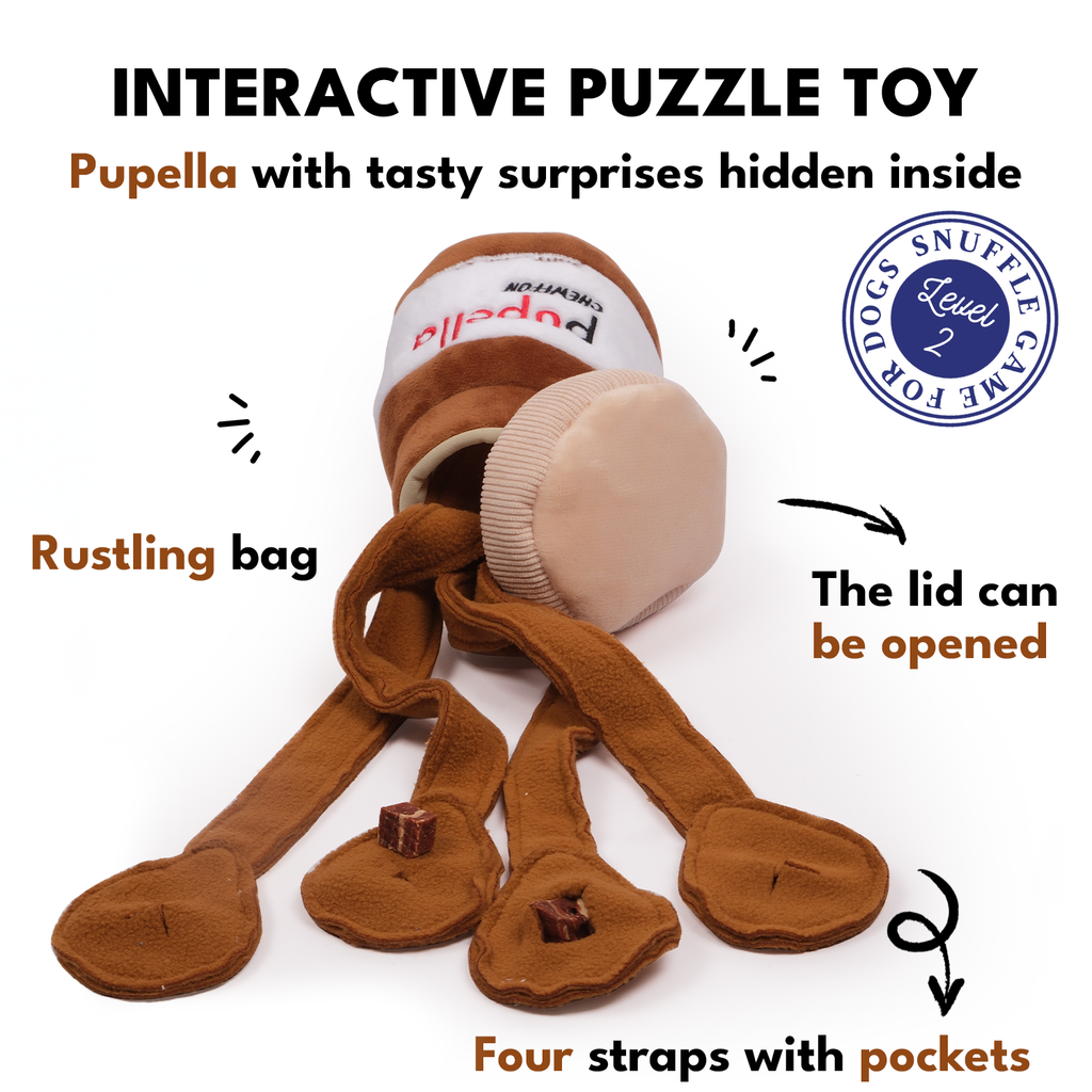 Pupella Jar Snuffle Enrichment Dog Toy