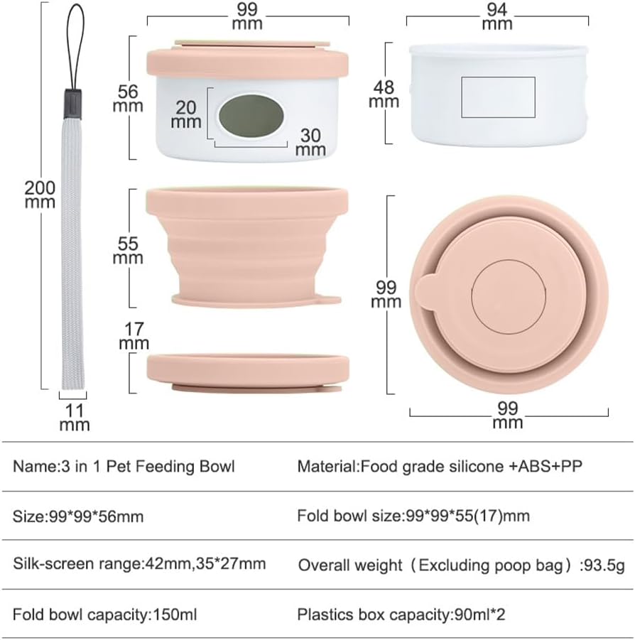 Dog Travel Bowl - Collapsible Design
