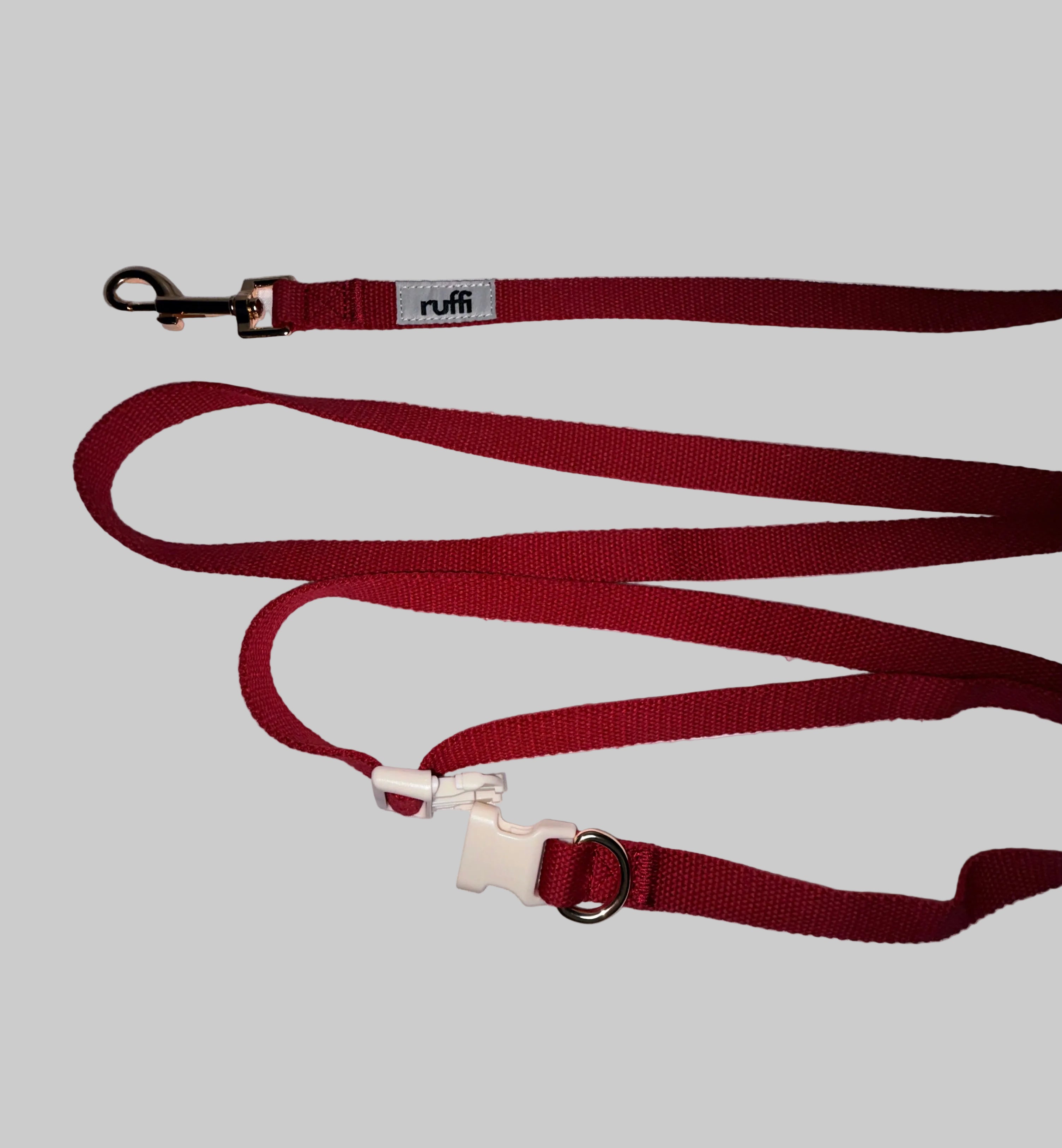 Hands Free Woven Leash - Berry