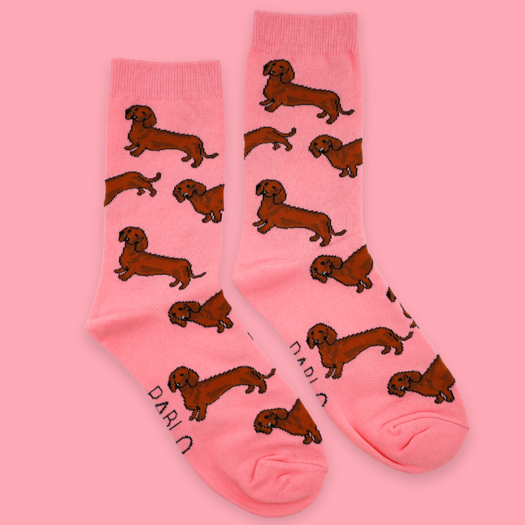 Pink Cavoodle Socks