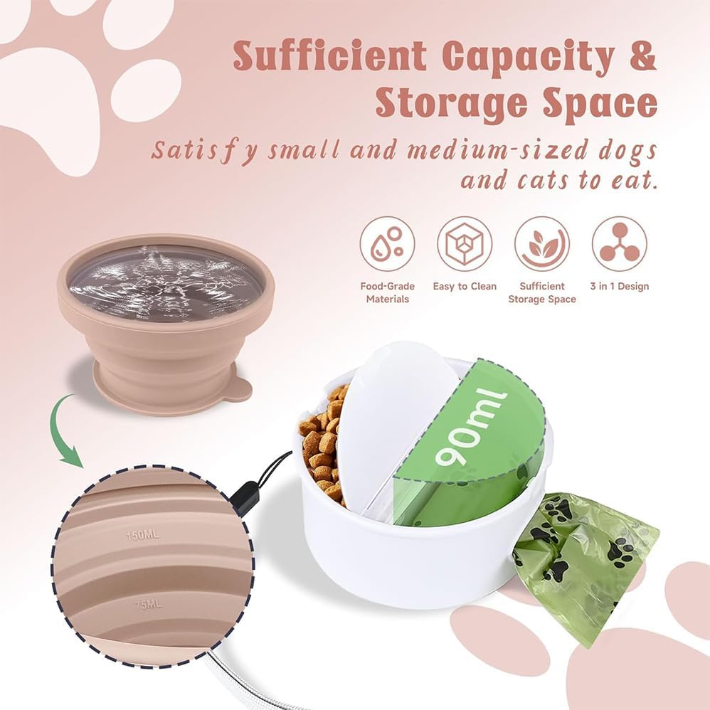 Dog Travel Bowl - Collapsible Design