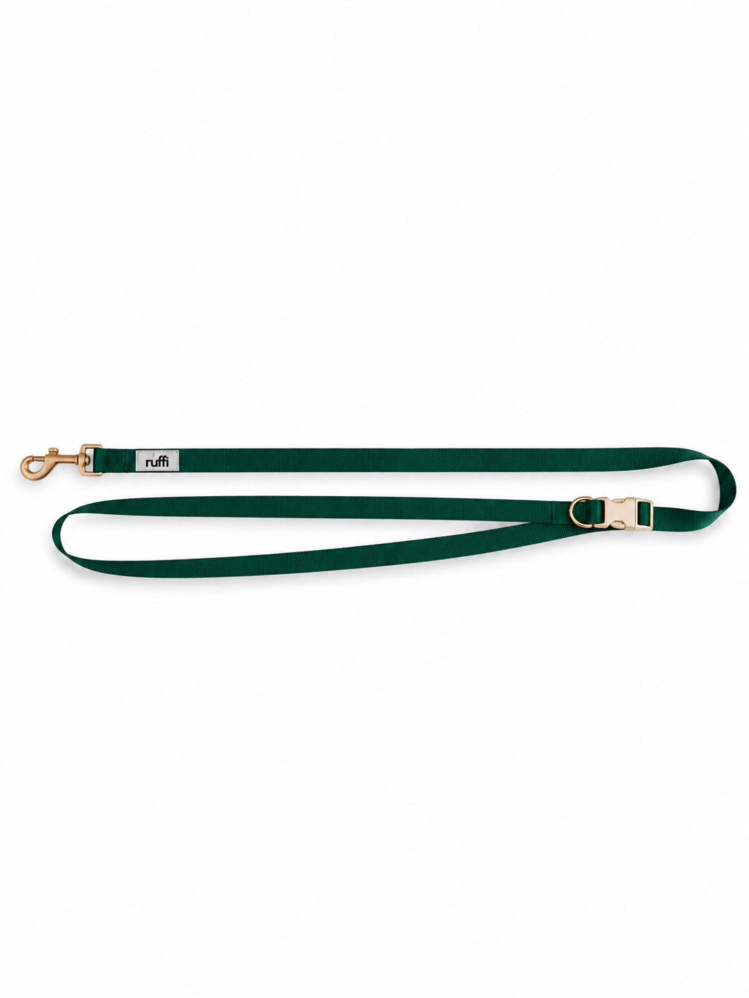 Hands Free Woven Leash - Forest Green