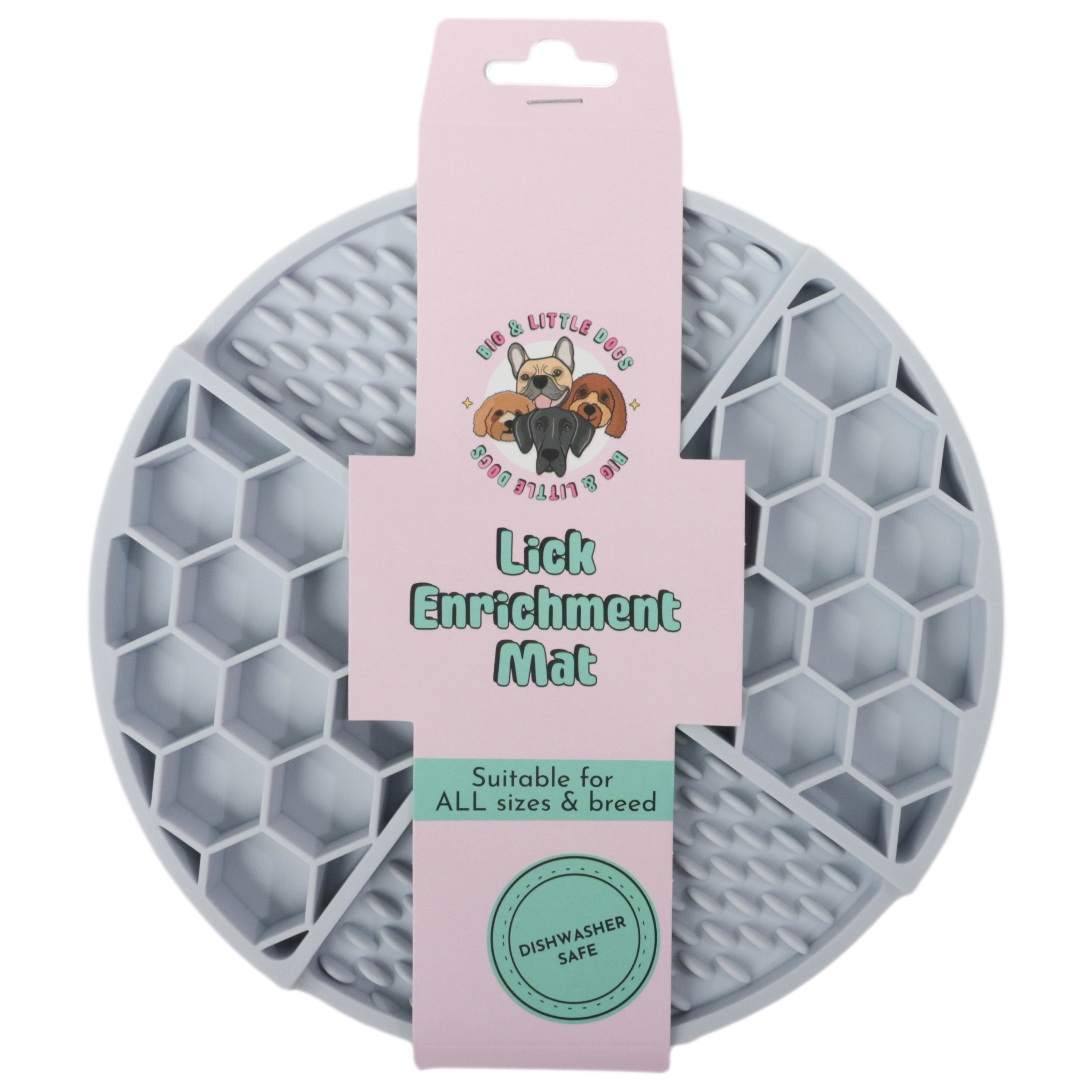 Lick Enrichment Mat: Blue Grey