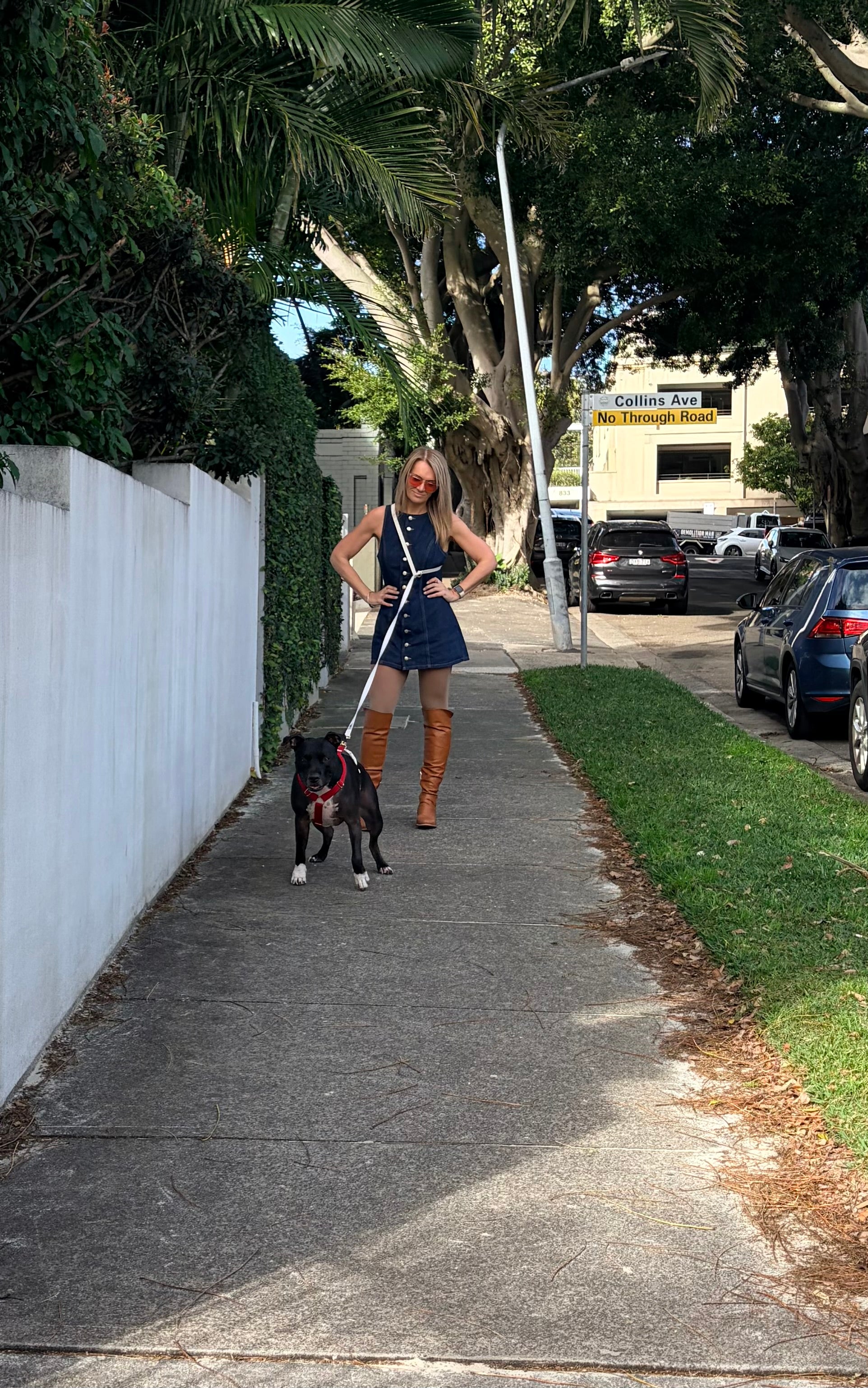 The Hands-Free Woven Leash - Cream