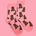 Pink Cavoodle Socks