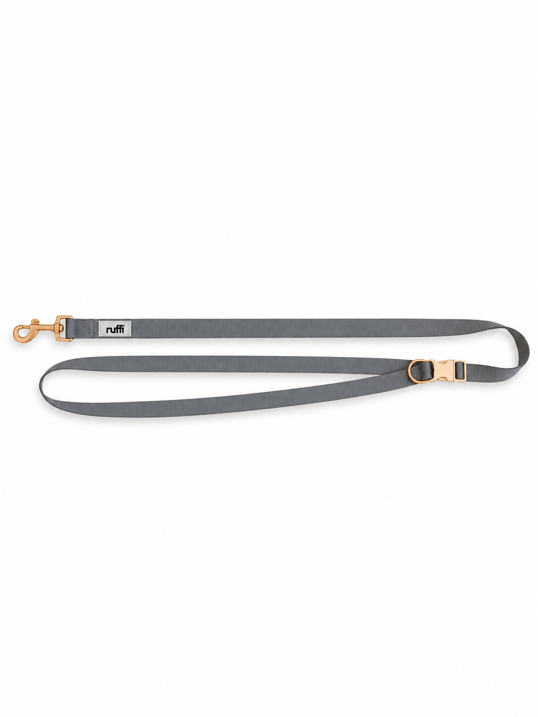 Hands Free Woven Leash - Grey