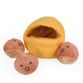 Chestnut Hide & Seek Squeaky Dog Toy