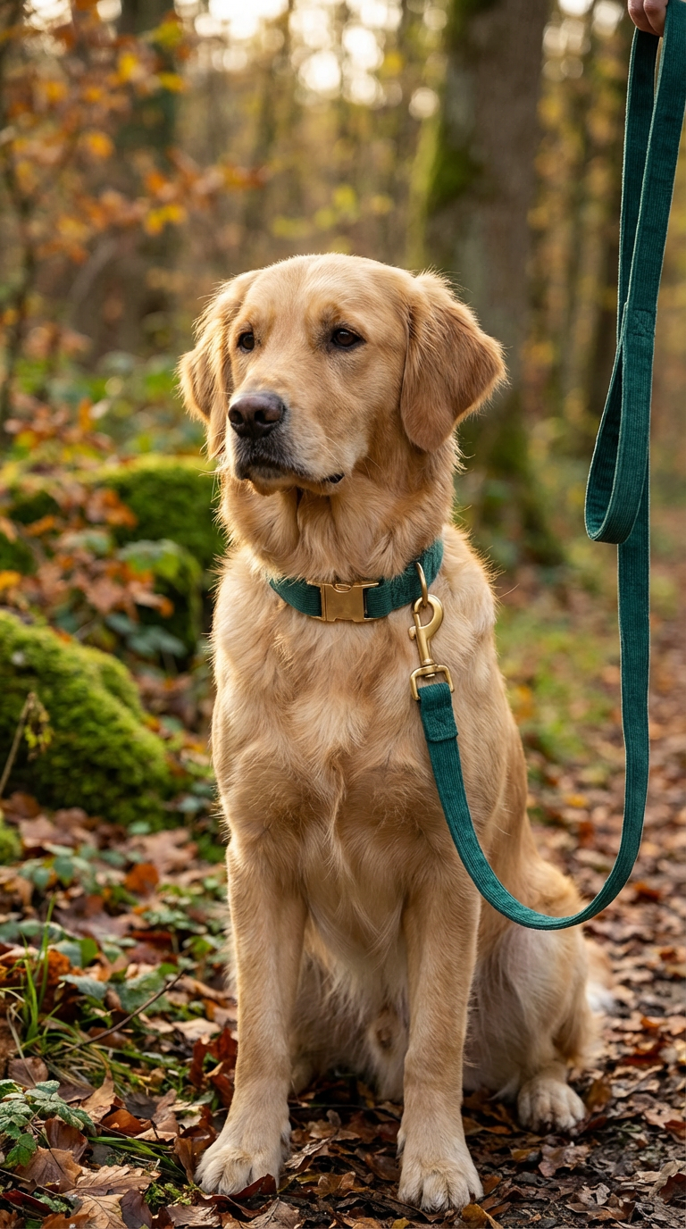 Dog Collar and Leash Set - Size Small