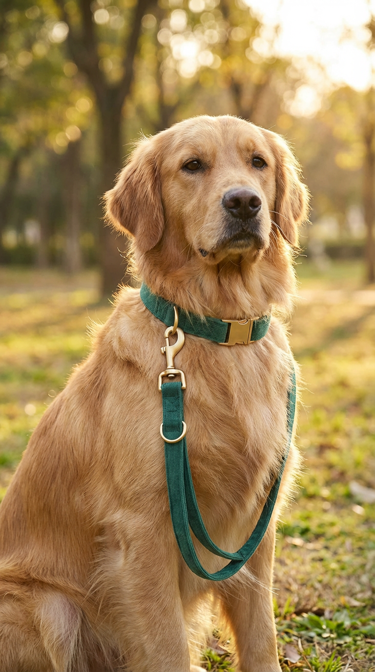 Dog Collar and Leash Set - Size Small