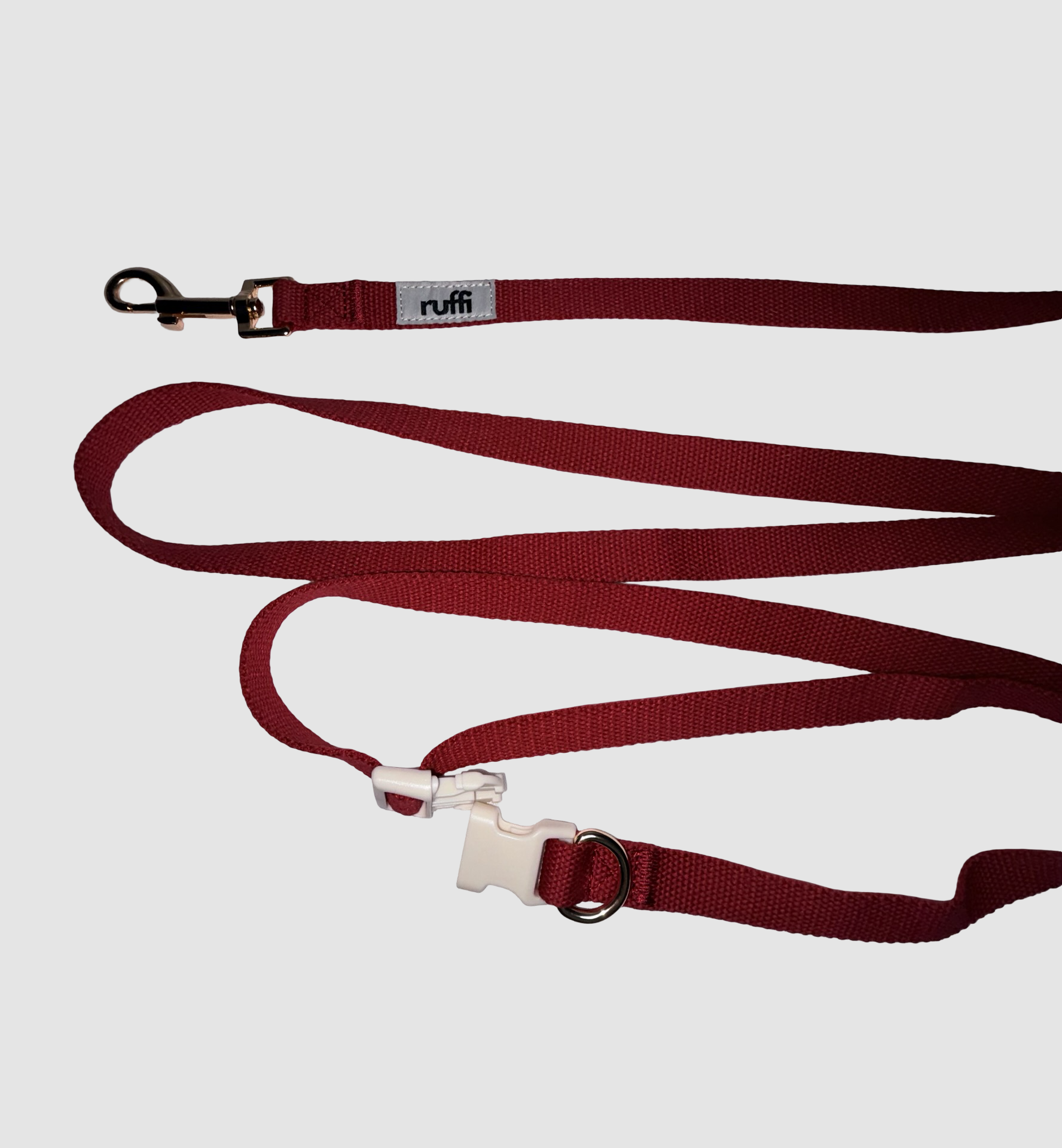 Hands Free Woven Leash - Berry