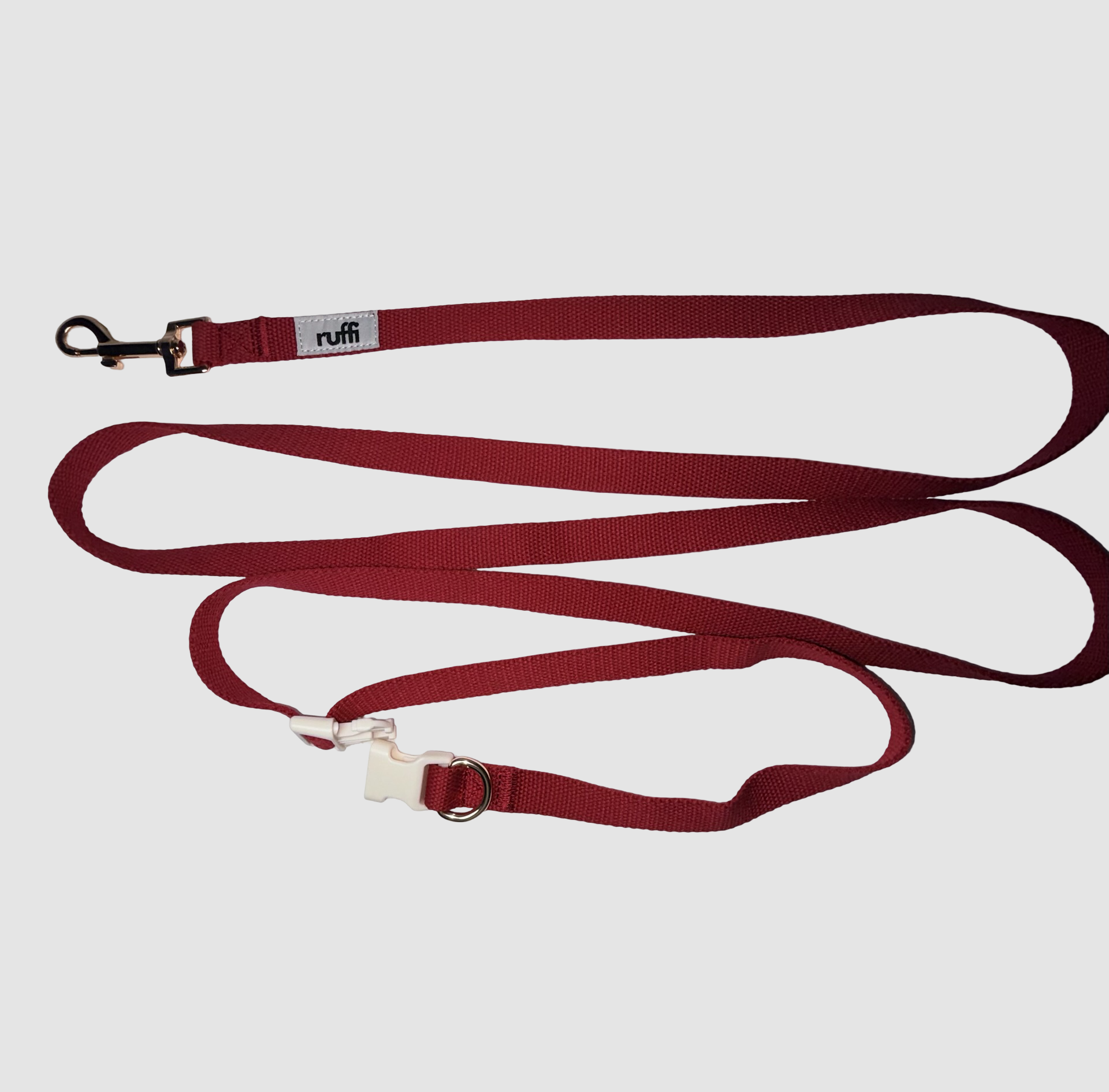 Hands Free Woven Leash - Berry