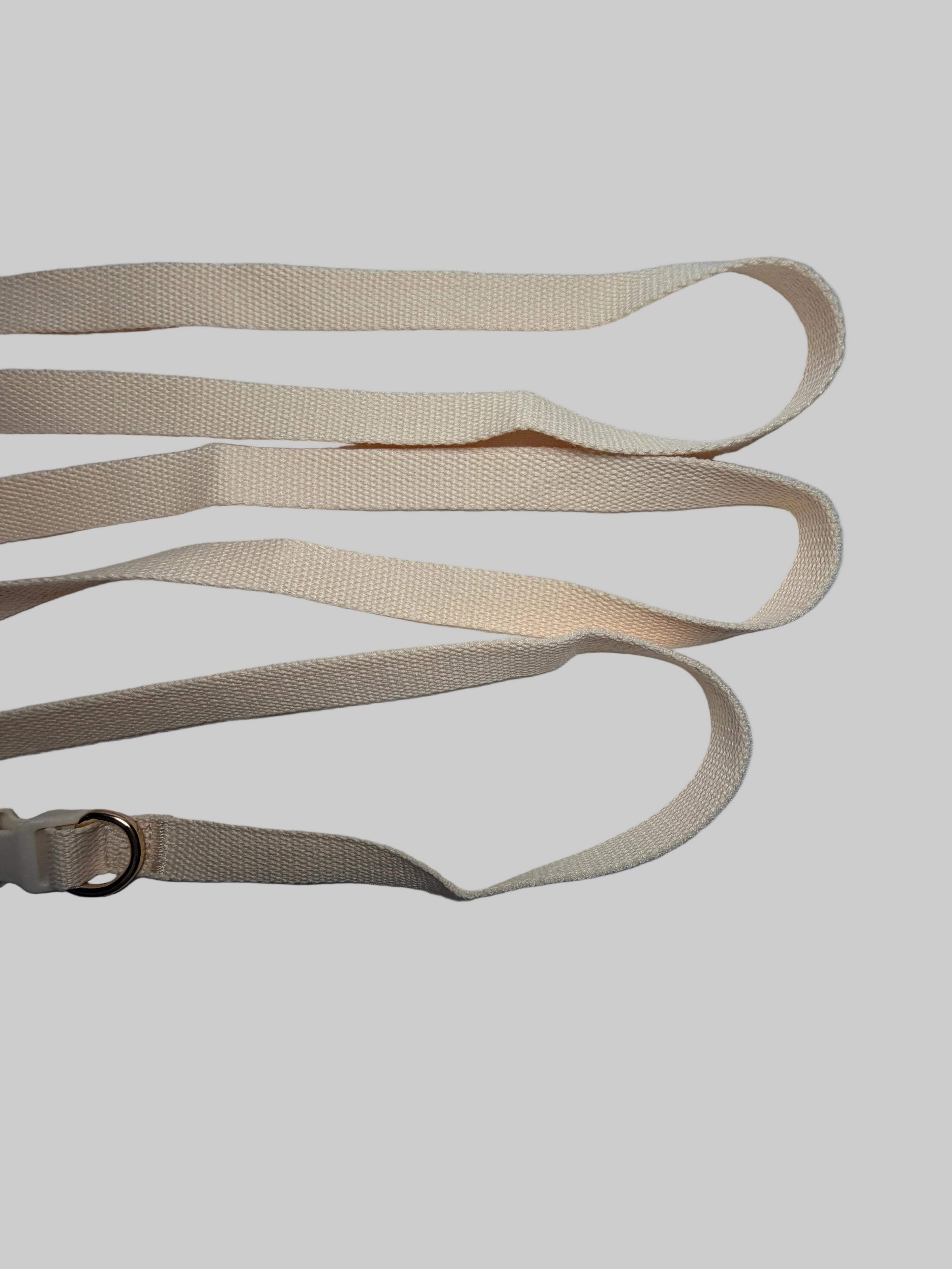 Hands-Free Woven Leash - Cream