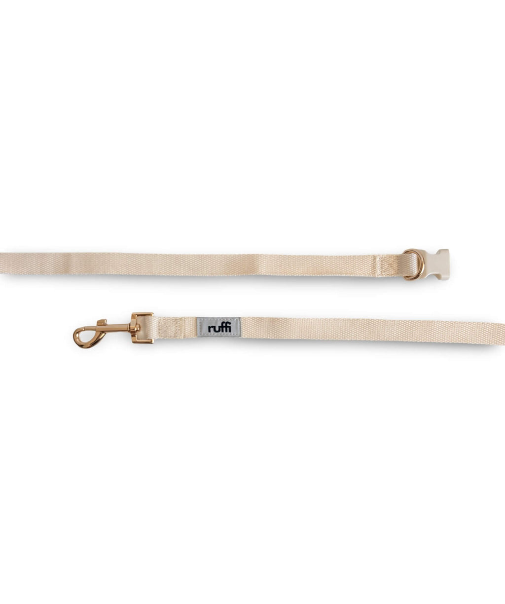 Hands-Free Woven Leash - Cream