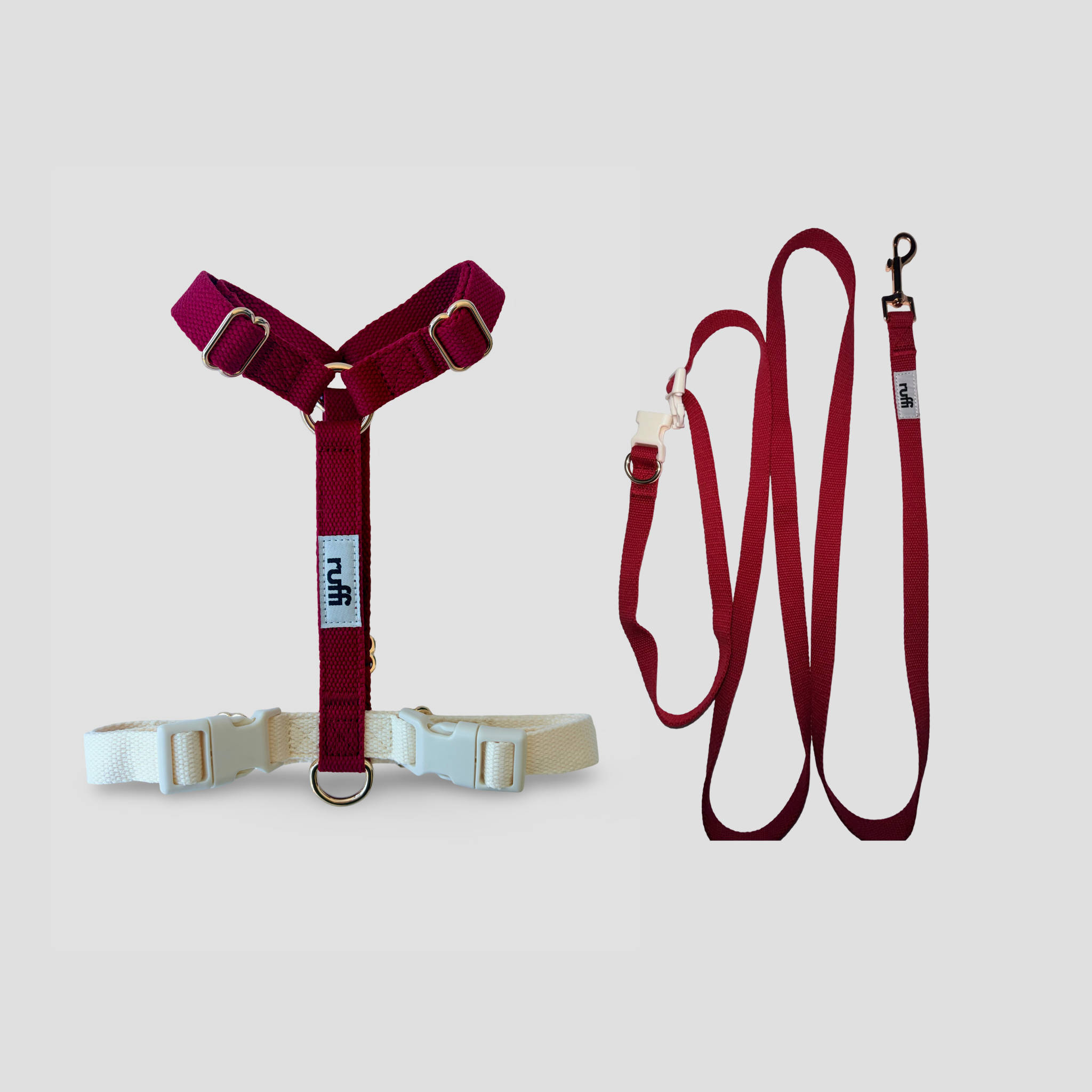 Harness and Leash Set - Berry