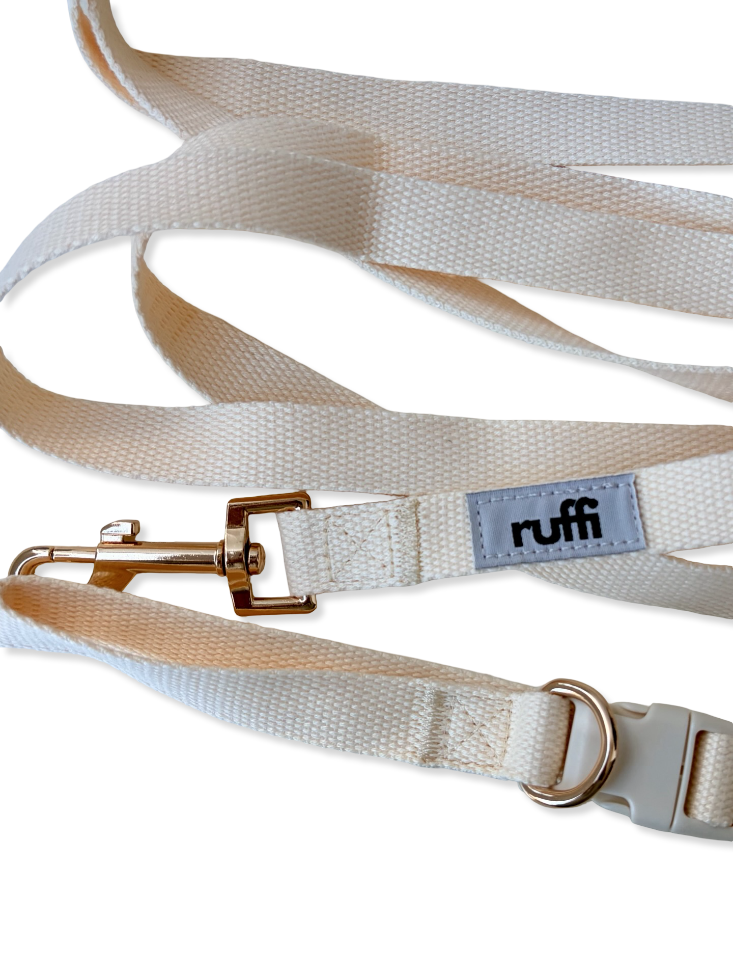 The Hands-Free Woven Leash - Cream