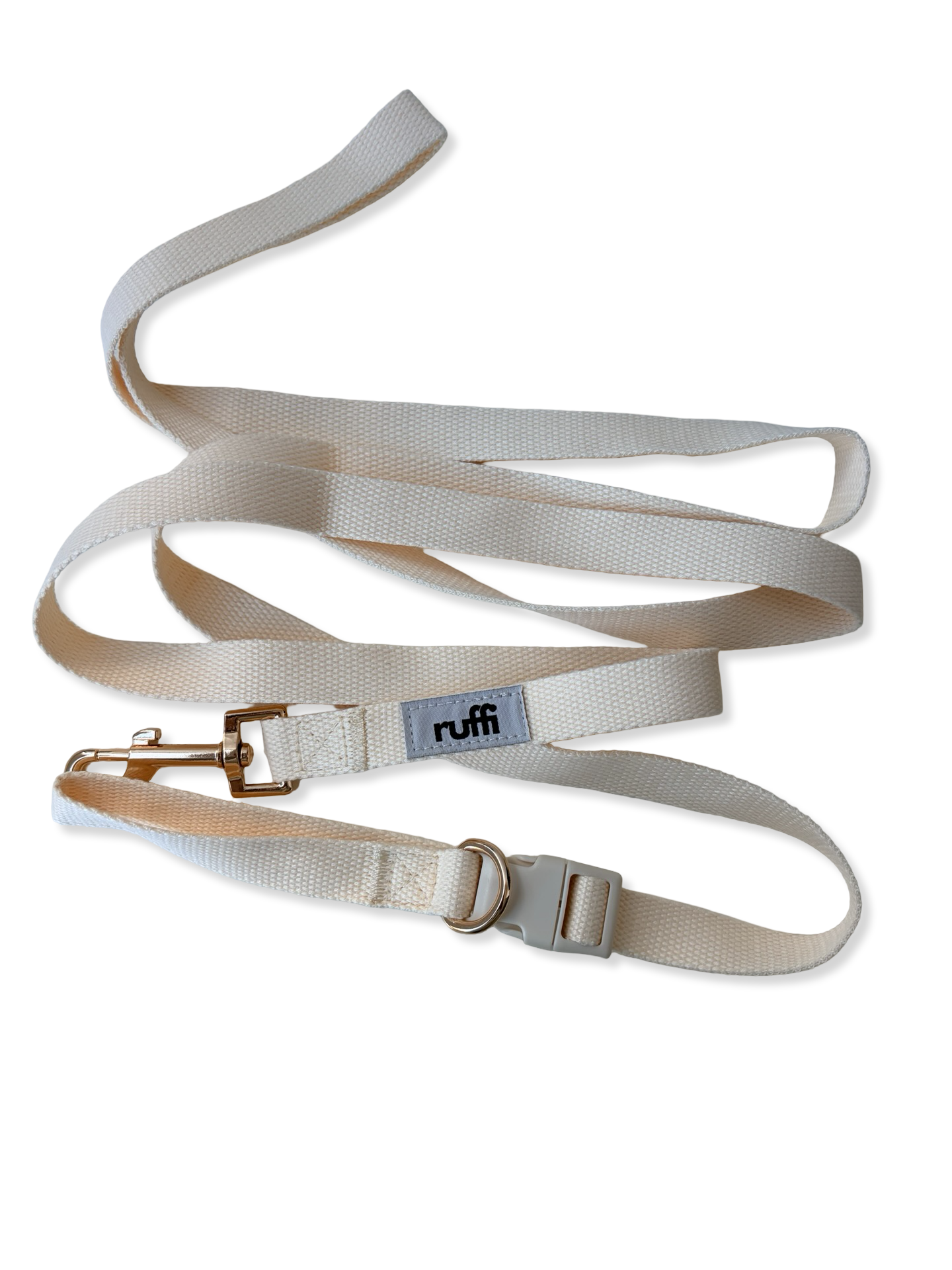 The Hands-Free Woven Leash - Cream