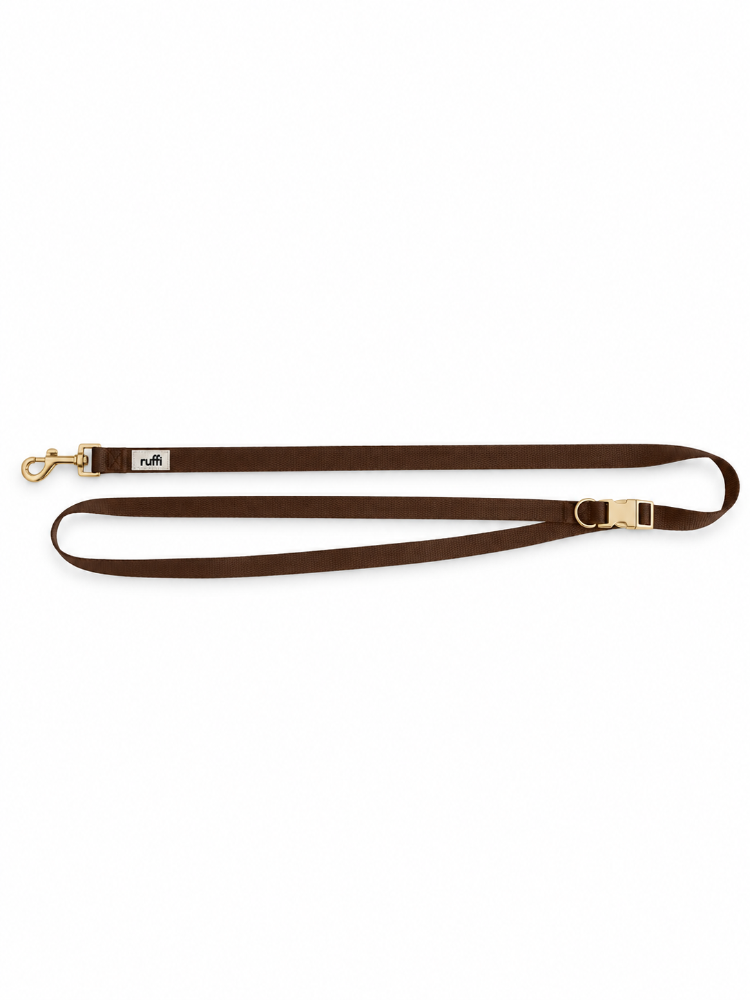 Hands Free Woven Leash - Chocolate