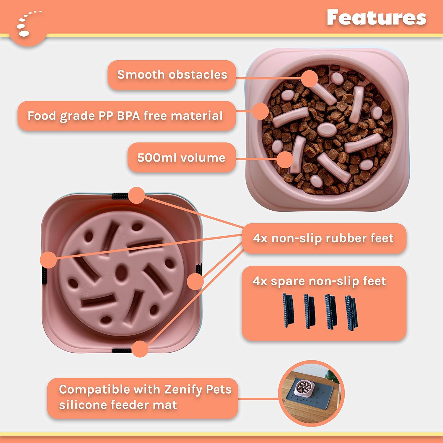 Slow Feeder Dog Bowl