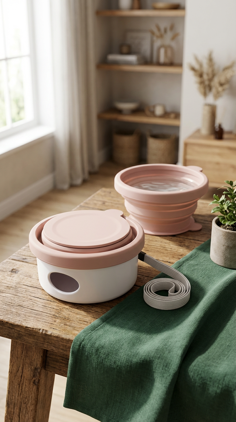 Dog Travel Bowl - Collapsible Design