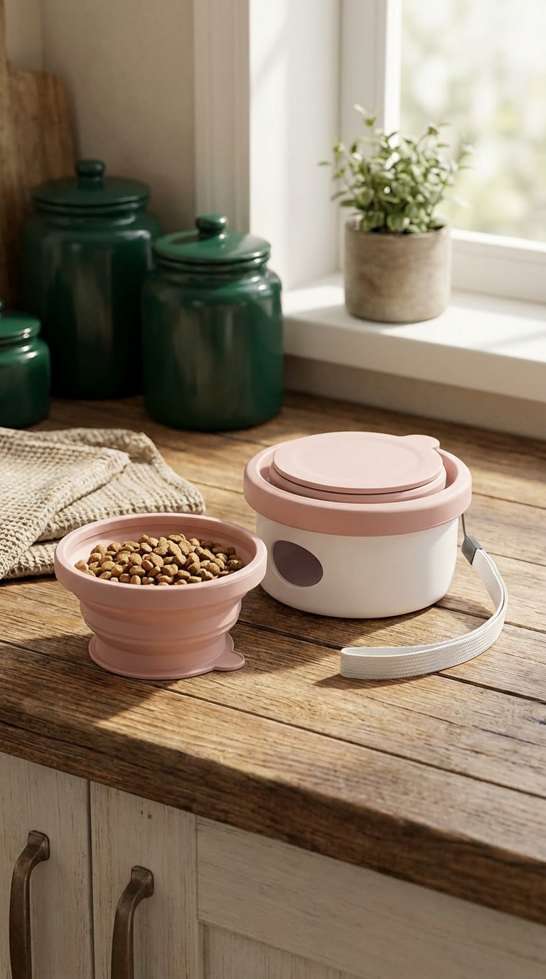 Dog Travel Bowl - Collapsible Design