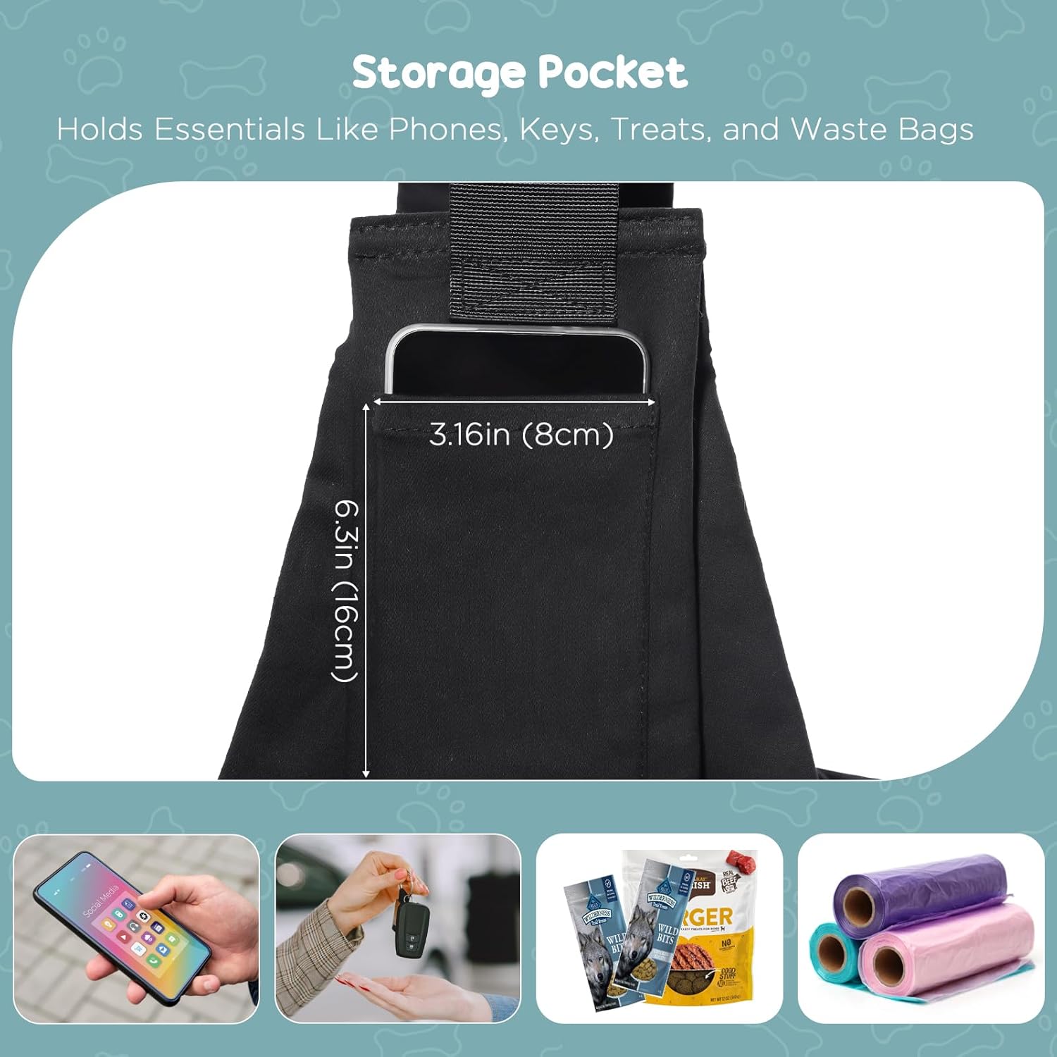 Dog Sling for Hands Free Carrying