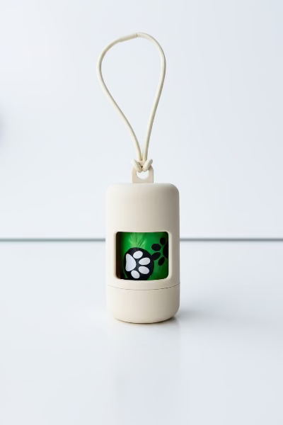 Ruffi Poop Bag Holder Cream