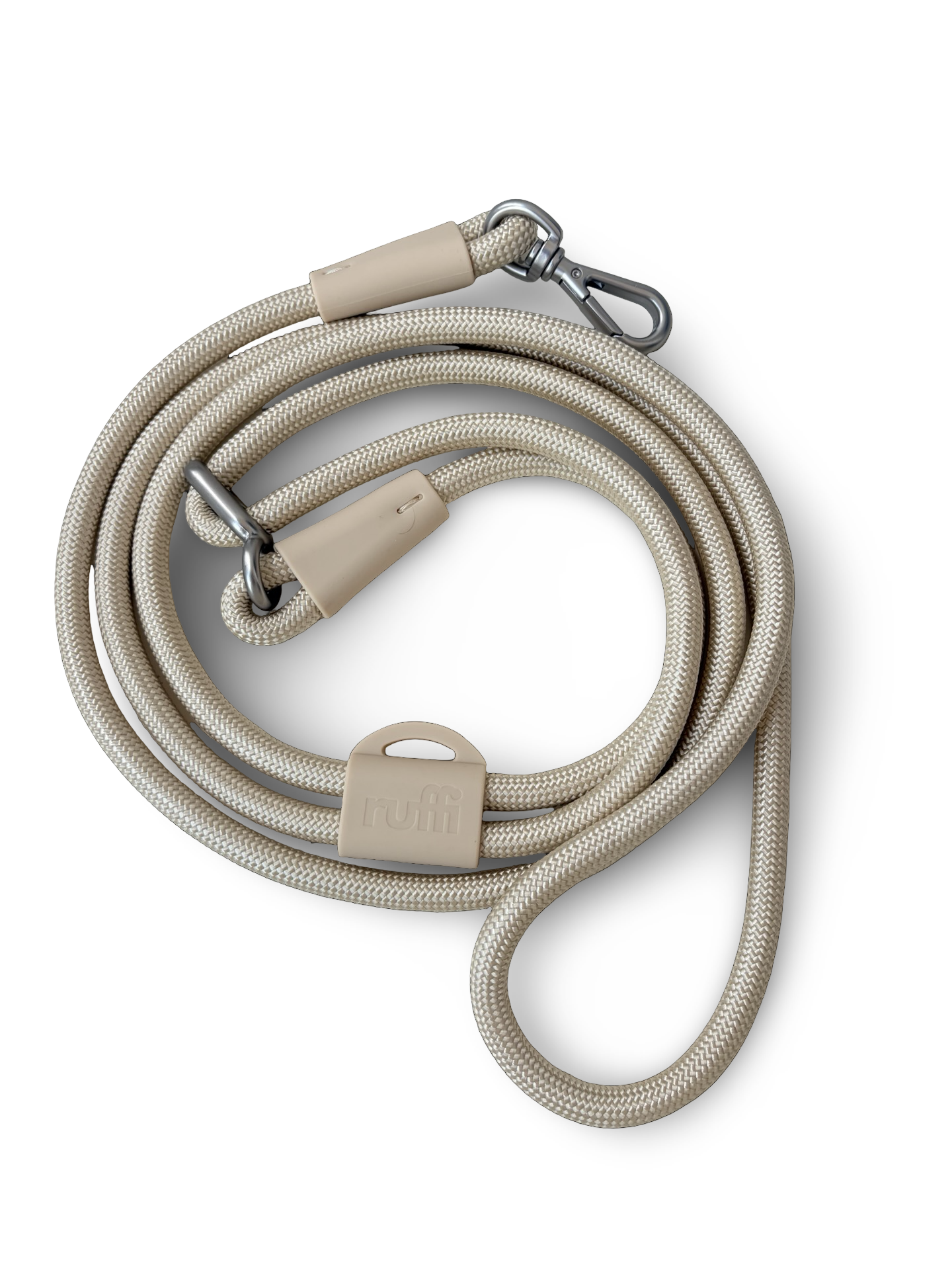 Hands Free Rope Leash Cream