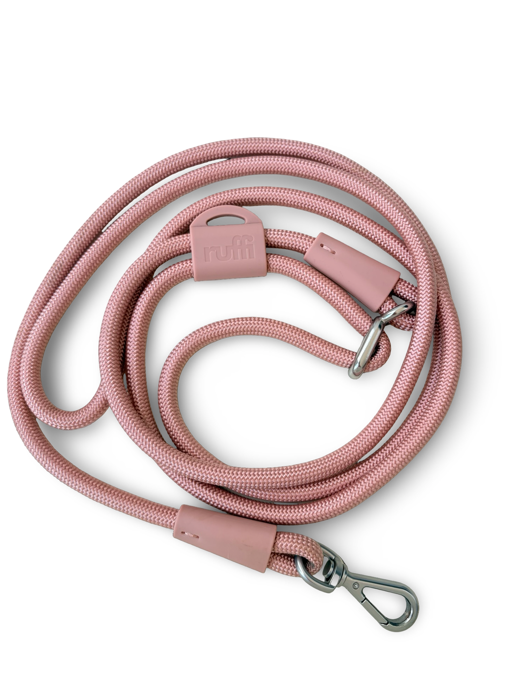 Hands Free Rope Leash Blush