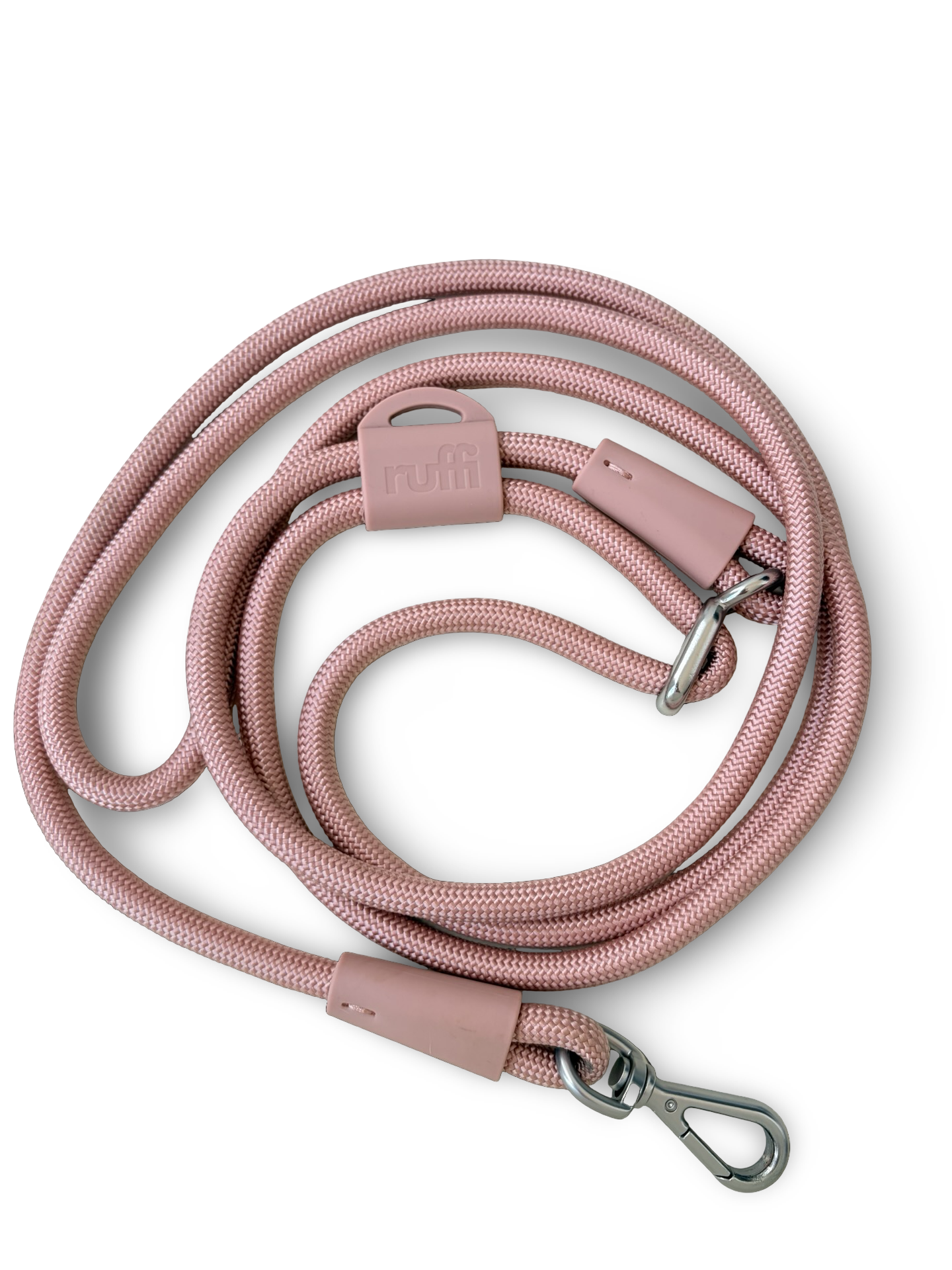 The Hands Free Rope Leash Blush