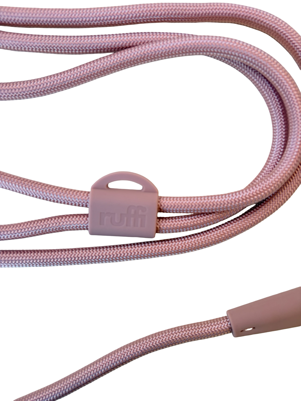 Hands Free Rope Leash Blush