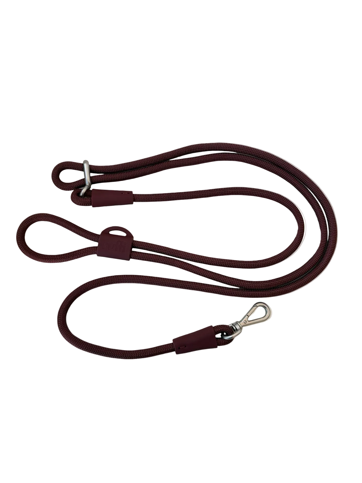 Hand Free Rope Leash Burgundy