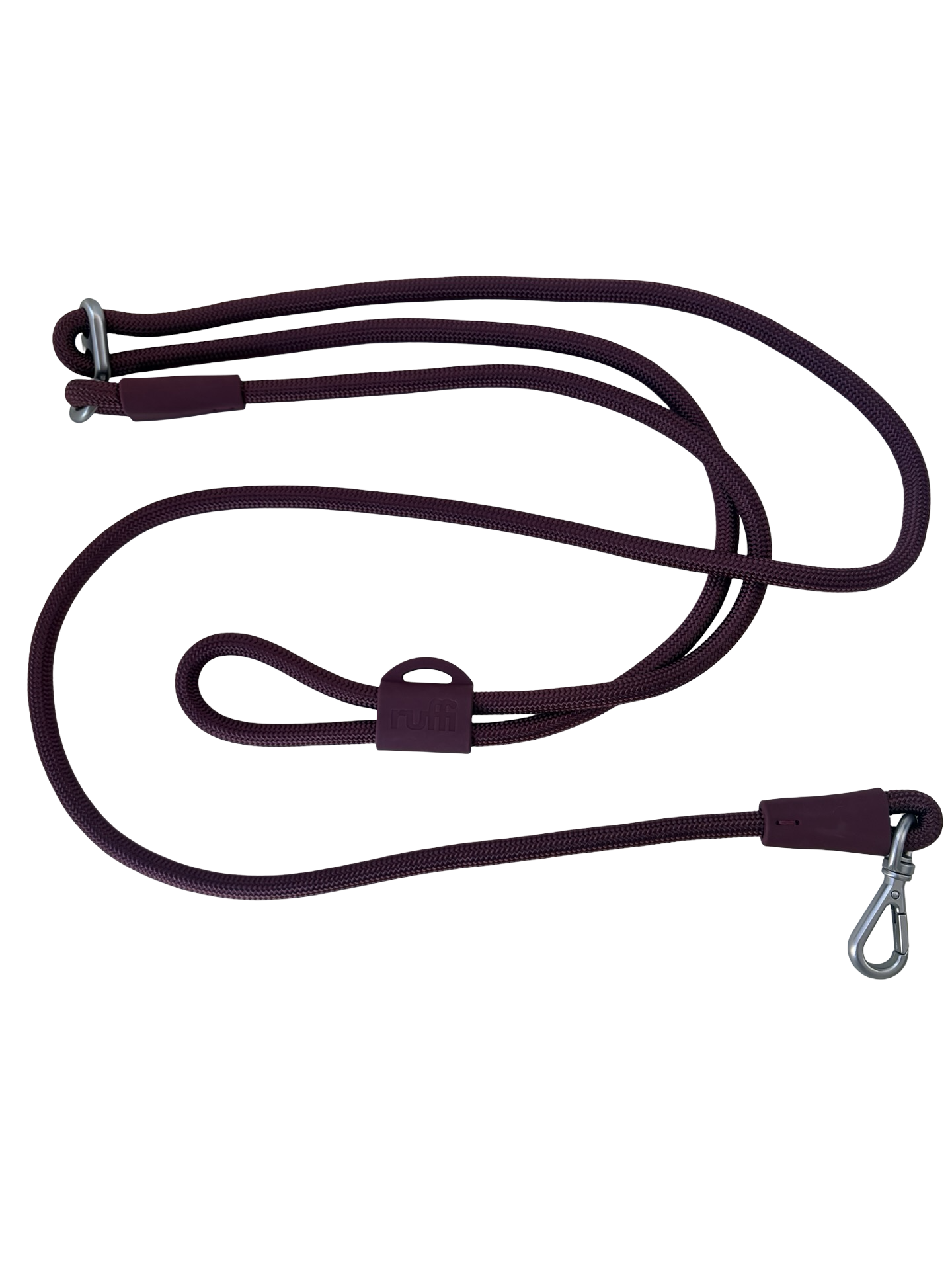 Hand Free Rope Leash Burgundy