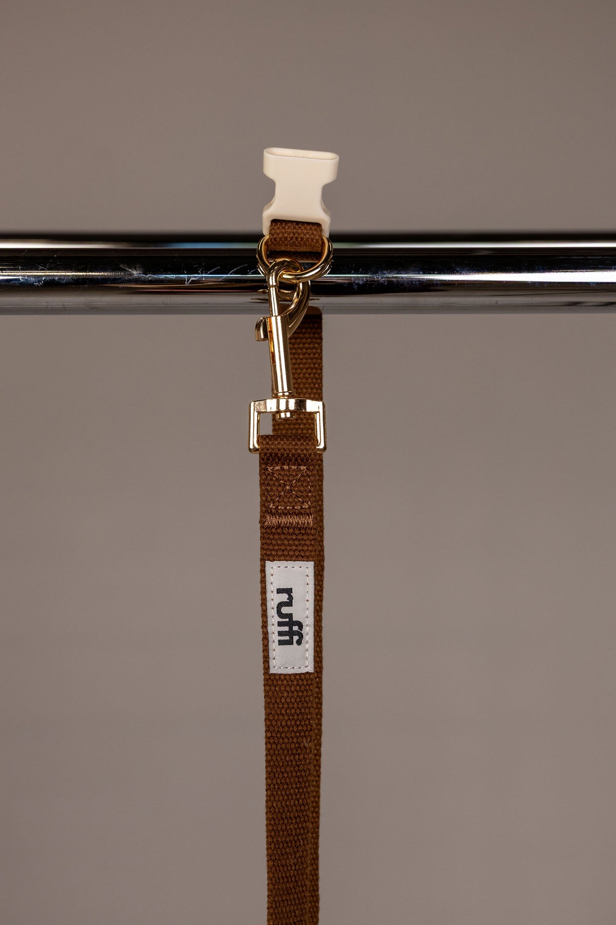 Hands Free Woven Leash - Chocolate