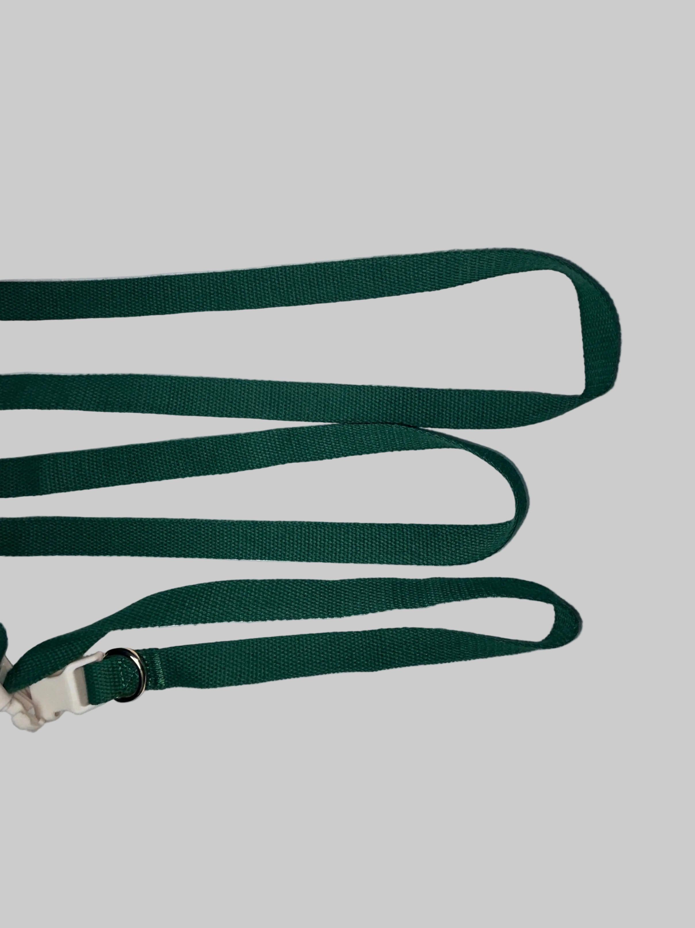 Hands Free Woven Leash - Forest Green