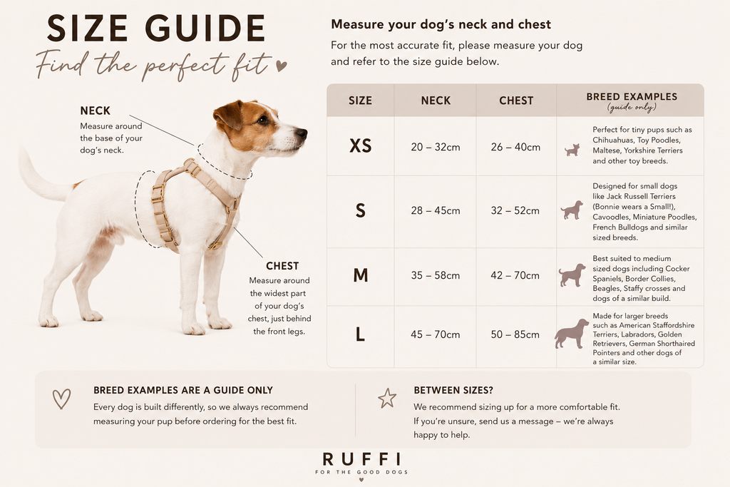 Berry/Cream Adjustable Dog Harness