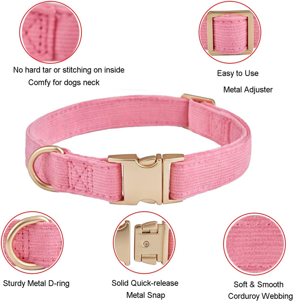 Ultra Soft Dog Collar - Corduroy Size Medium