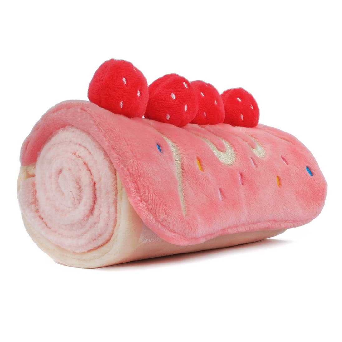 CHEWFFON Strawberry Roll Cake Dog Puzzle Toy