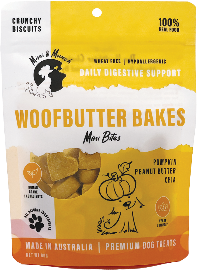 Mimi & Munch Woofbutter Bakes Natural Dog Treats