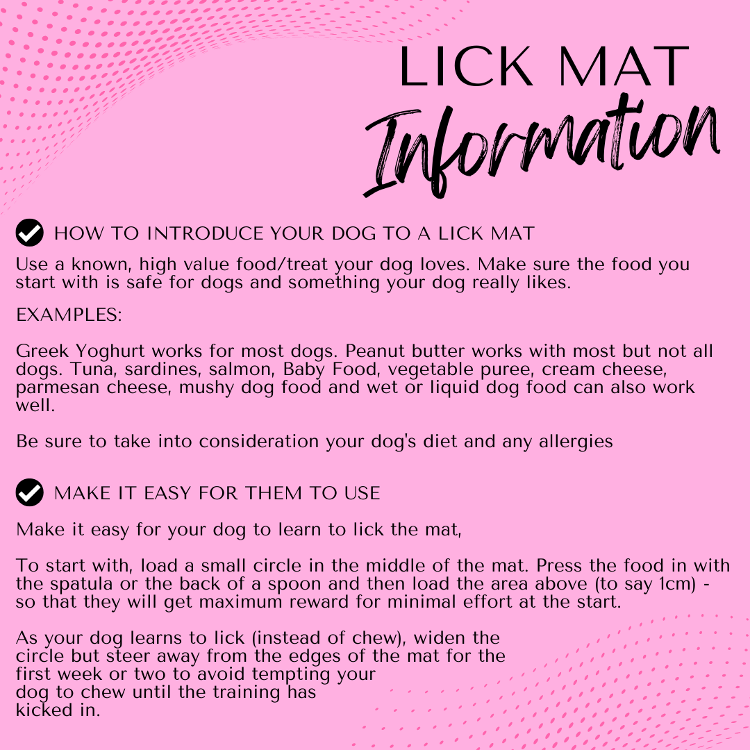 Lick Enrichment Mat: Lemon